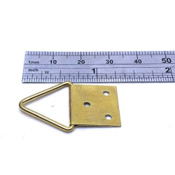 Blister 4 triangles de suspension 19mm + 12 clous