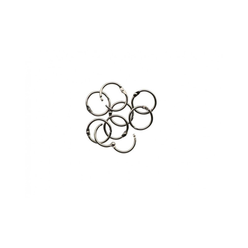 Fermoir en cercle 25mm 8pcs