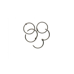 Fermoir en cercle 37mm 4pcs
