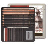 Boîte de 24 crayons graphite
