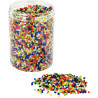 Bocal de 500 grammes de perles rocailles opaques diamètre 2,5 mm assor