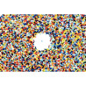 Bocal de 500 grammes de perles rocailles opaques diamètre 2,5 mm assor