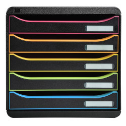 Module de classement Big Box Plus 5 tiroirs Black Office