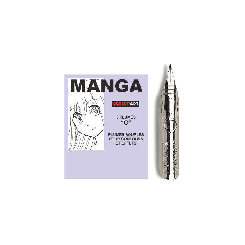 Plume Manga "G" (x3) Corect'art