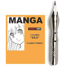 Plume Manga "SAJI" (x3) Corect'art