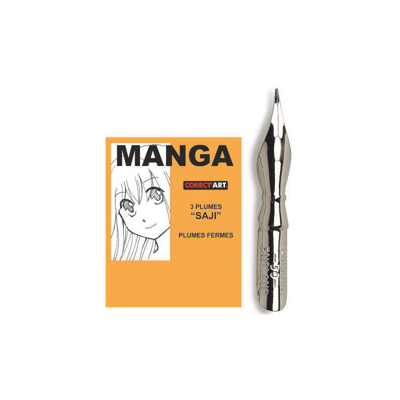 Plume Manga "SAJI" (x3) Corect'art
