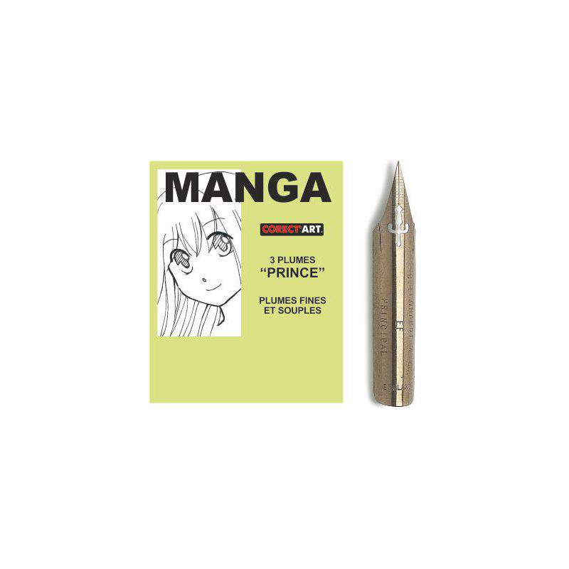 Plume Manga "PRINCE" (x3) Corect'art