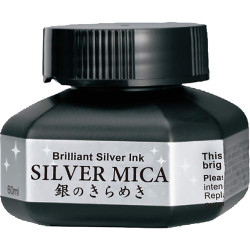 Encre argent Mica 60 ml