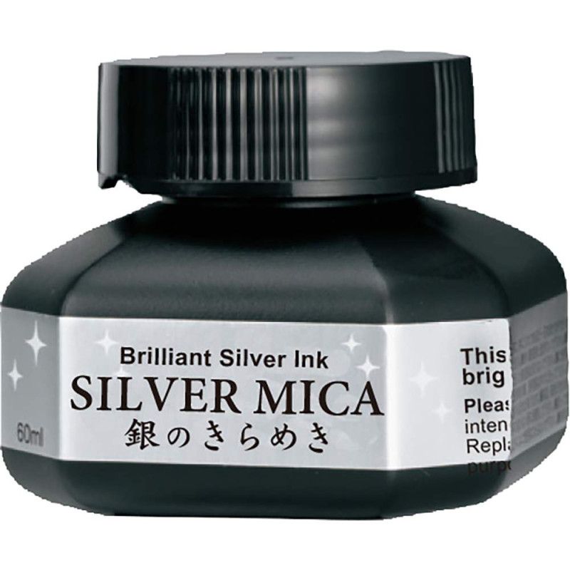 Encre argent Mica 60 ml