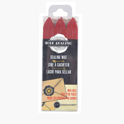 Etui de 3 cires rouges à cacheter