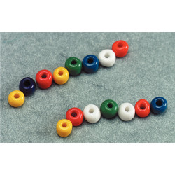 Bocal de 500 grammes de perles rocailles opaques cylindriques diamètre