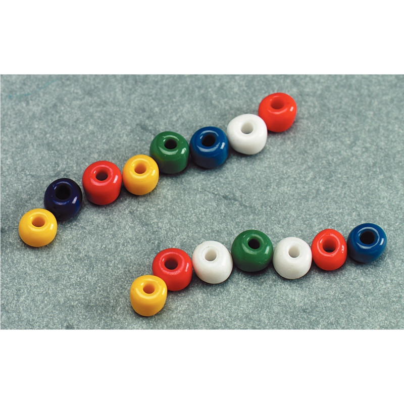 Bocal de 500 grammes de perles rocailles opaques cylindriques diamètre