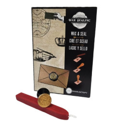 Set sceau et cire Rose Celtic - Manuscript