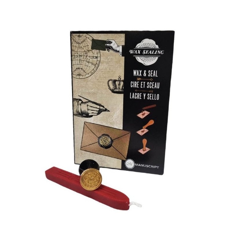 Set sceau et cire Rose Celtic - Manuscript