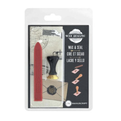 Set sceau et cire Plume - Manuscript