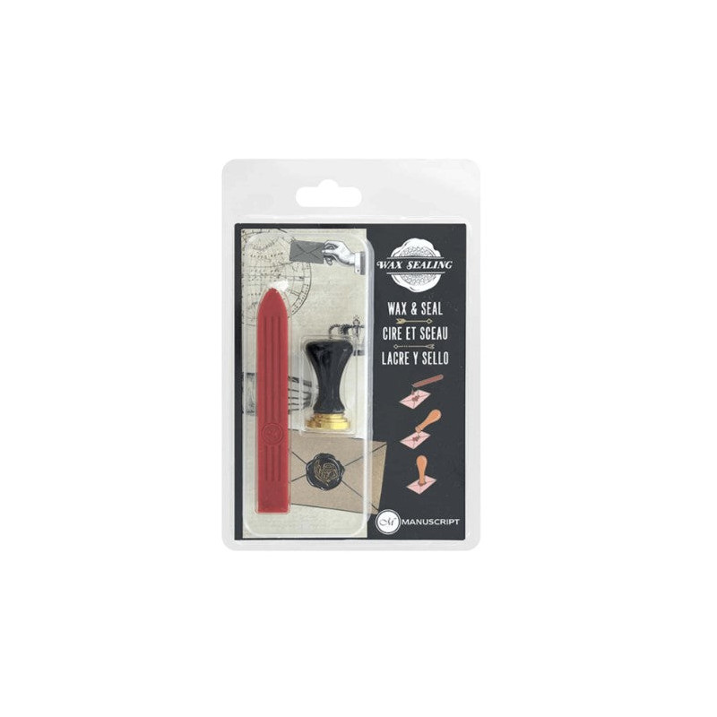 Set sceau et cire Plume - Manuscript