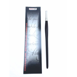 Etui porte-plume "luxe" - Acajou verni & embout alu