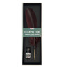 Coffret calligraphie plume naturelle - Bordeaux