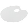 Palette en plastique forme ovale 1 trou