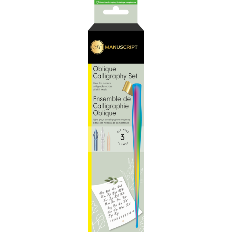 Set calligraphie moderne oblique Rainbow