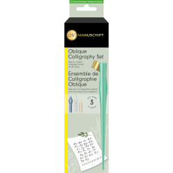 Set calligraphie moderne oblique Mint