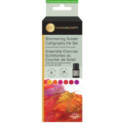 Set encres scintillantes 6 x 7 ml - Couché de soleil