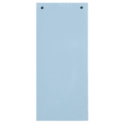 Paquet 100 fiches intercalaires horizontales unies perforées - 105x240mm