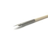 Porte-plume fin bois naturel - Embout bronze