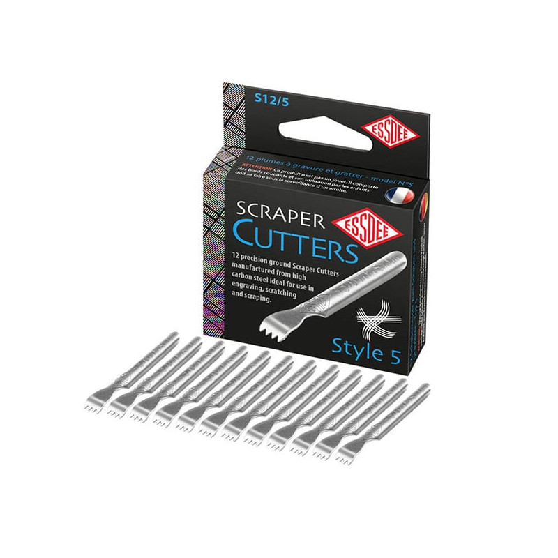 Lot de 12 Plumes à gratter - Griffes