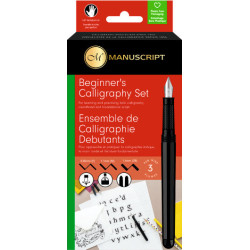 Set Calligraphie Stylo-plume 3 becs & cartouches d'encre