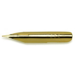 Plume dessin longue bronze