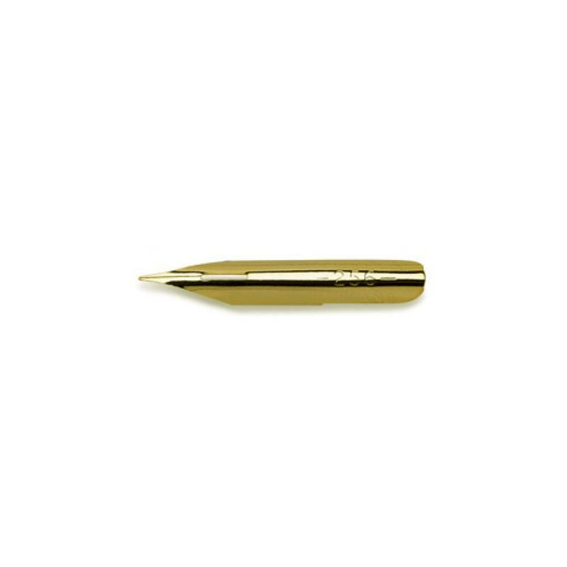 Plume dessin longue bronze