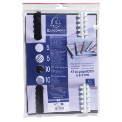 Kit de présentation reliures spiralées pour dossier de 10 à 40 feuilles A4