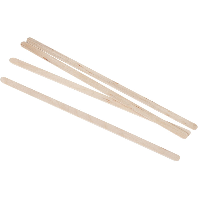 Boîte de 1000 agitateurs en bois 14cm