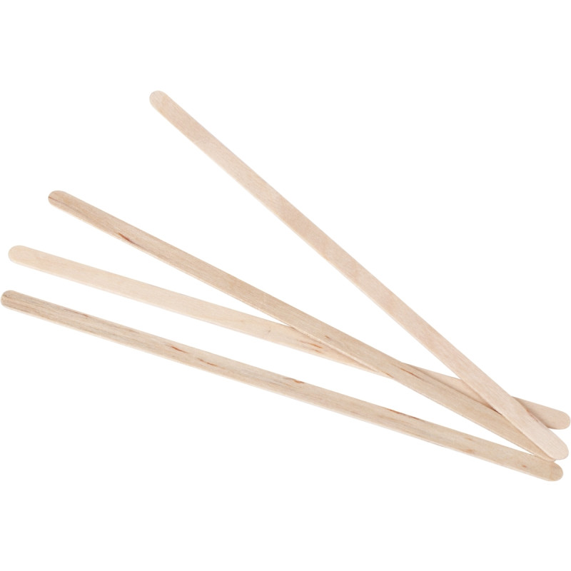 Boîte de 1000 agitateurs en bois 14cm