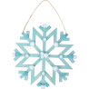 Grand flocon de neige en bois