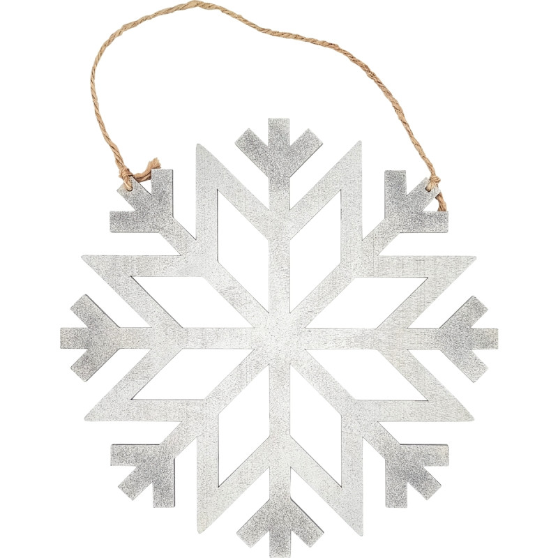 Grand flocon de neige en bois