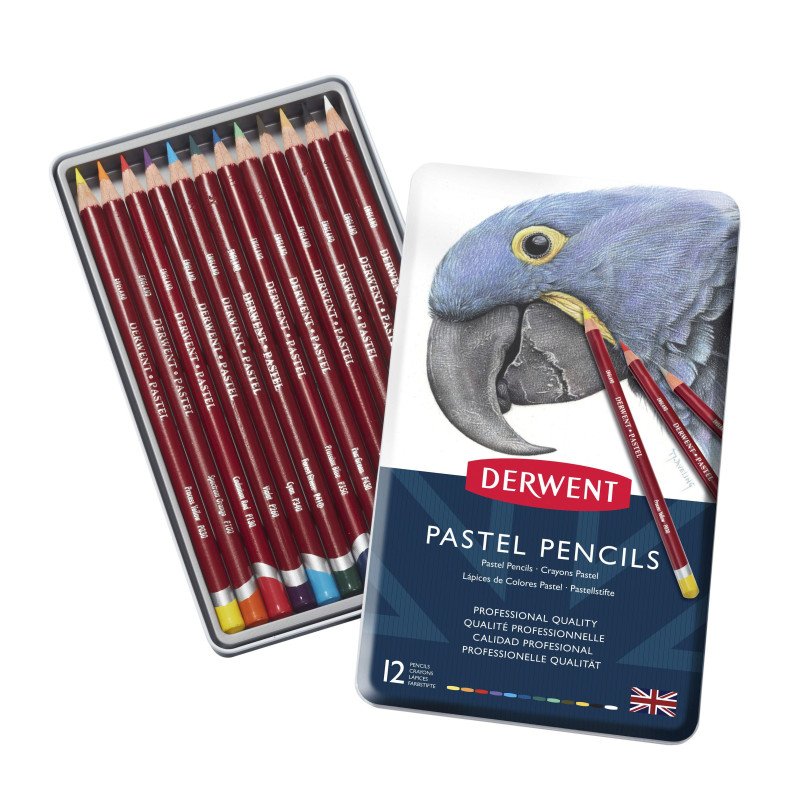 Boîte de 12 crayons pastels