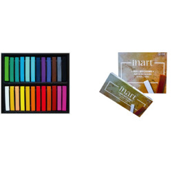 Set Pastels secs 12 ou 24 x 12 ml couleurs assorties - Inart - Set de