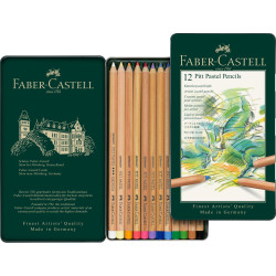 Boîte métal de 36 crayons pastels Pitt
