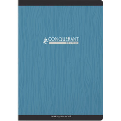 Piqûre 96 pages CONQUERANT RECYCLE, format A4, seyès, papier 70g