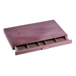 Boîte en bois pour rangement de pastels - 1 tiroir