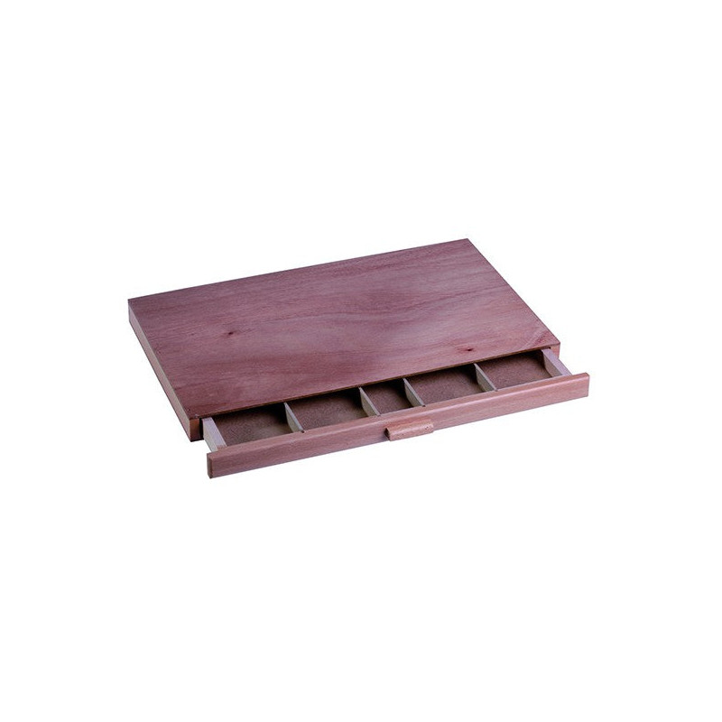 Boîte en bois pour rangement de pastels - 1 tiroir