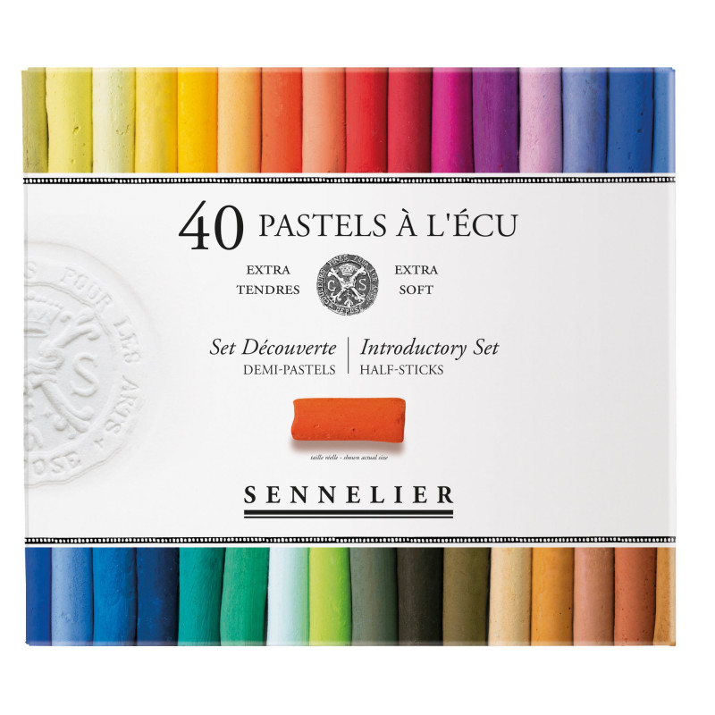 Boite de 40 1/2 pastels à l'Ecu