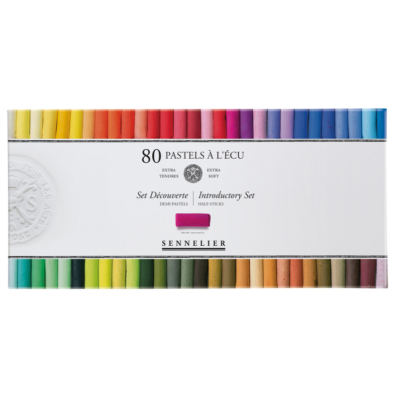 Boite de 80 1/2 pastels à l'écu