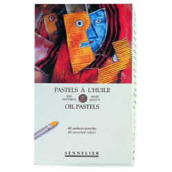 Boîte 48 pastels à l'huile universels