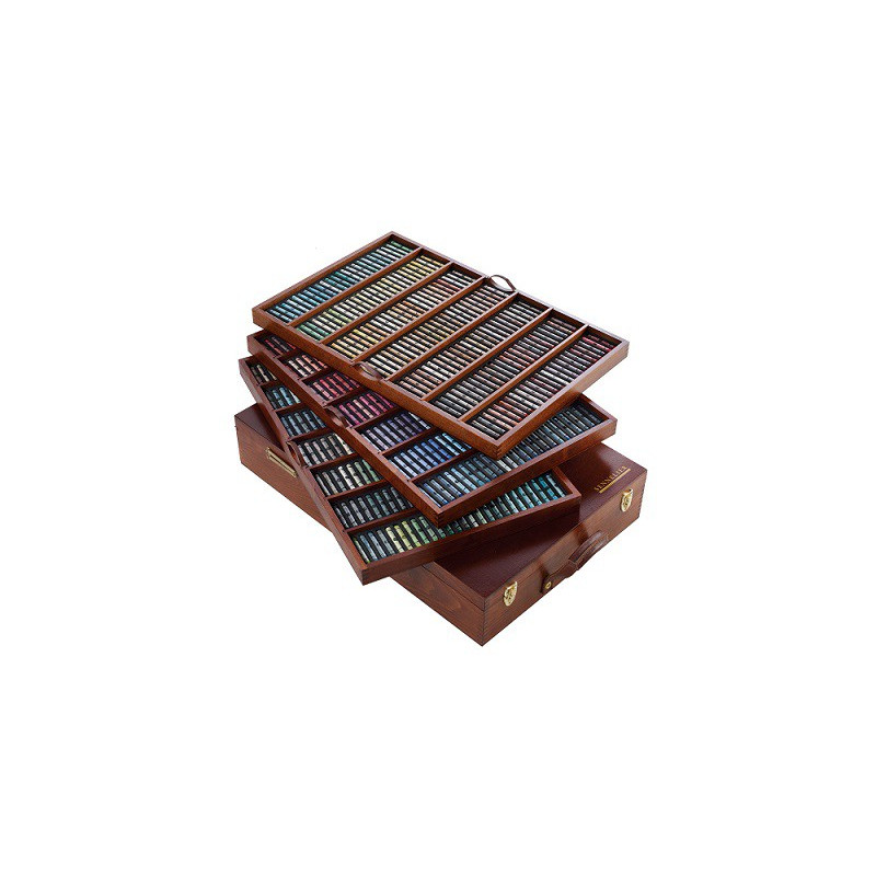 Coffret bois 525 pastels à l'Ecu