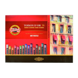 Etui de 36 pastels ronds Ø9 mm