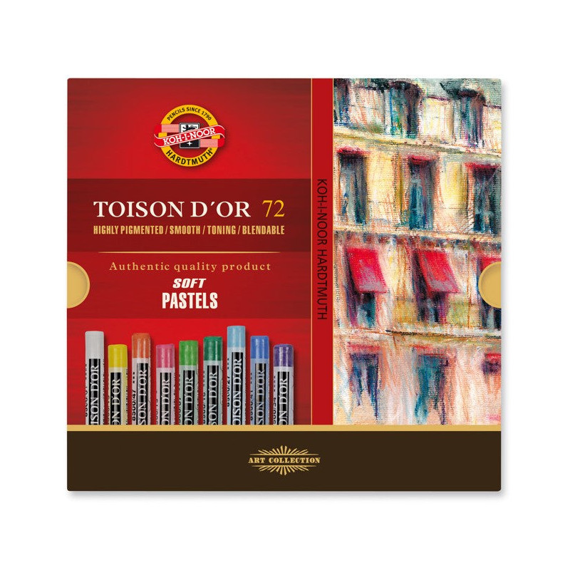 Etui de 72 pastels ronds Ø9 mm