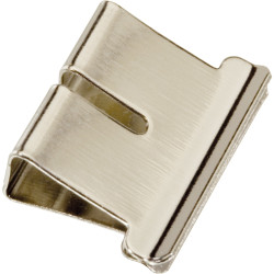 Boîte de 50 clips chromés 6mm
